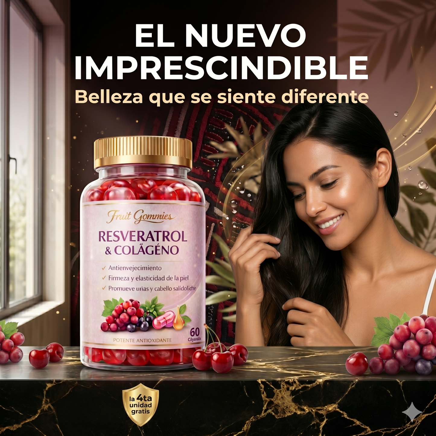 Gomitas de Colágeno + Resveratrol – Belleza, Antiedad y Energía Natural