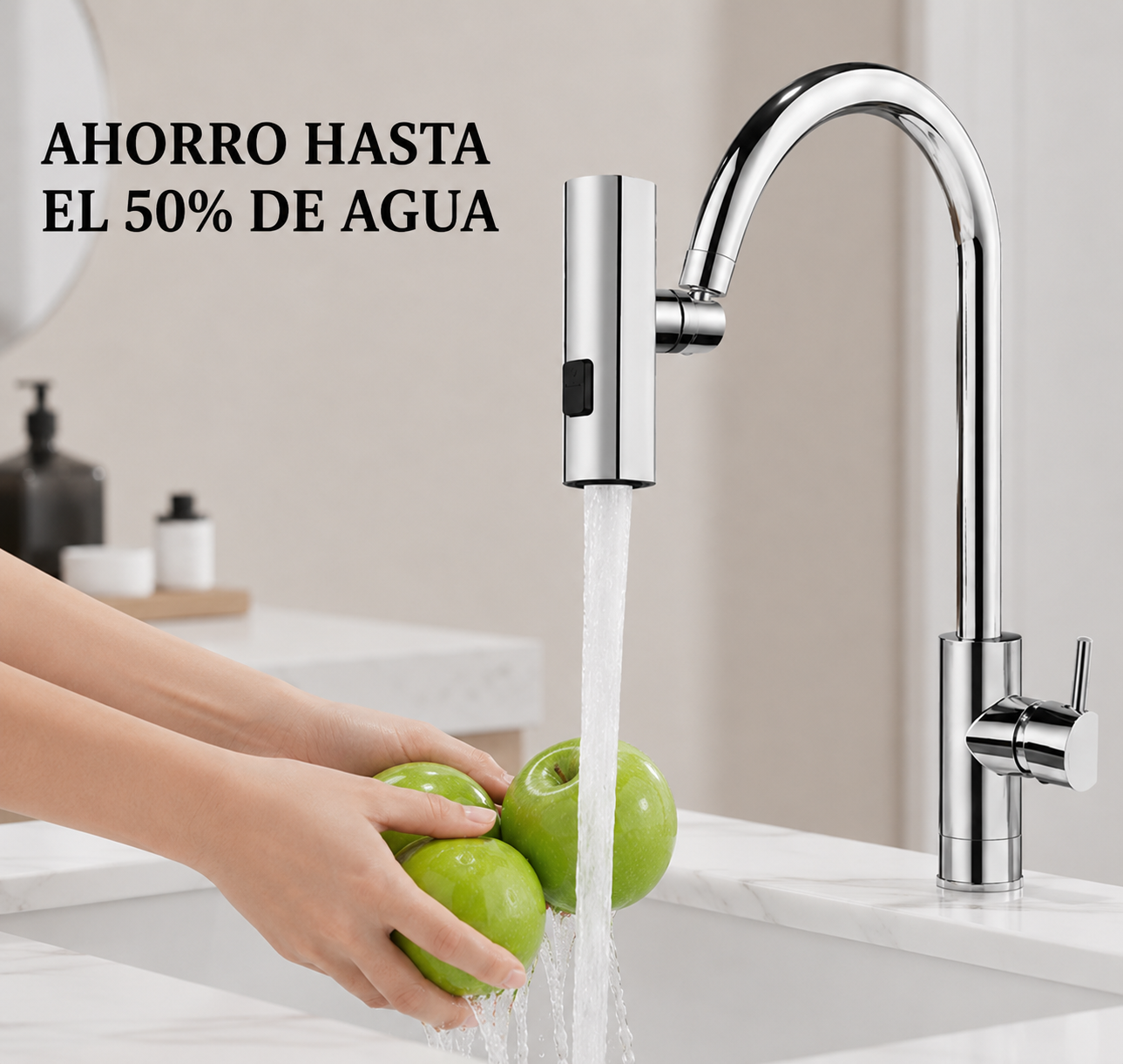 AquaSave | Ahorra hasta un 50% de agua sin renunciar a la presión que necesitas