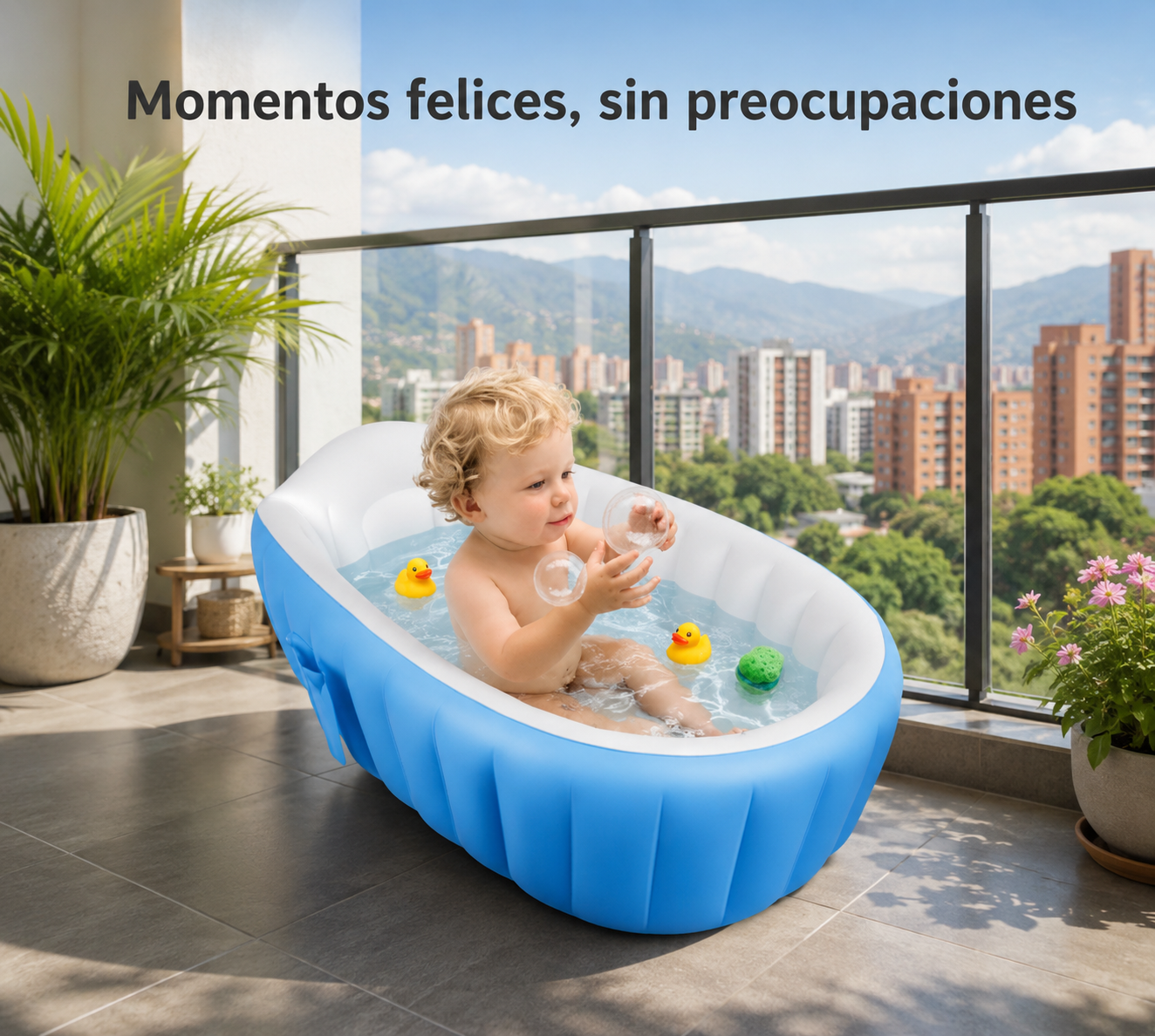 Bienara AquaBaby | Convierte el baño en el momento más seguro, cómodo y divertido