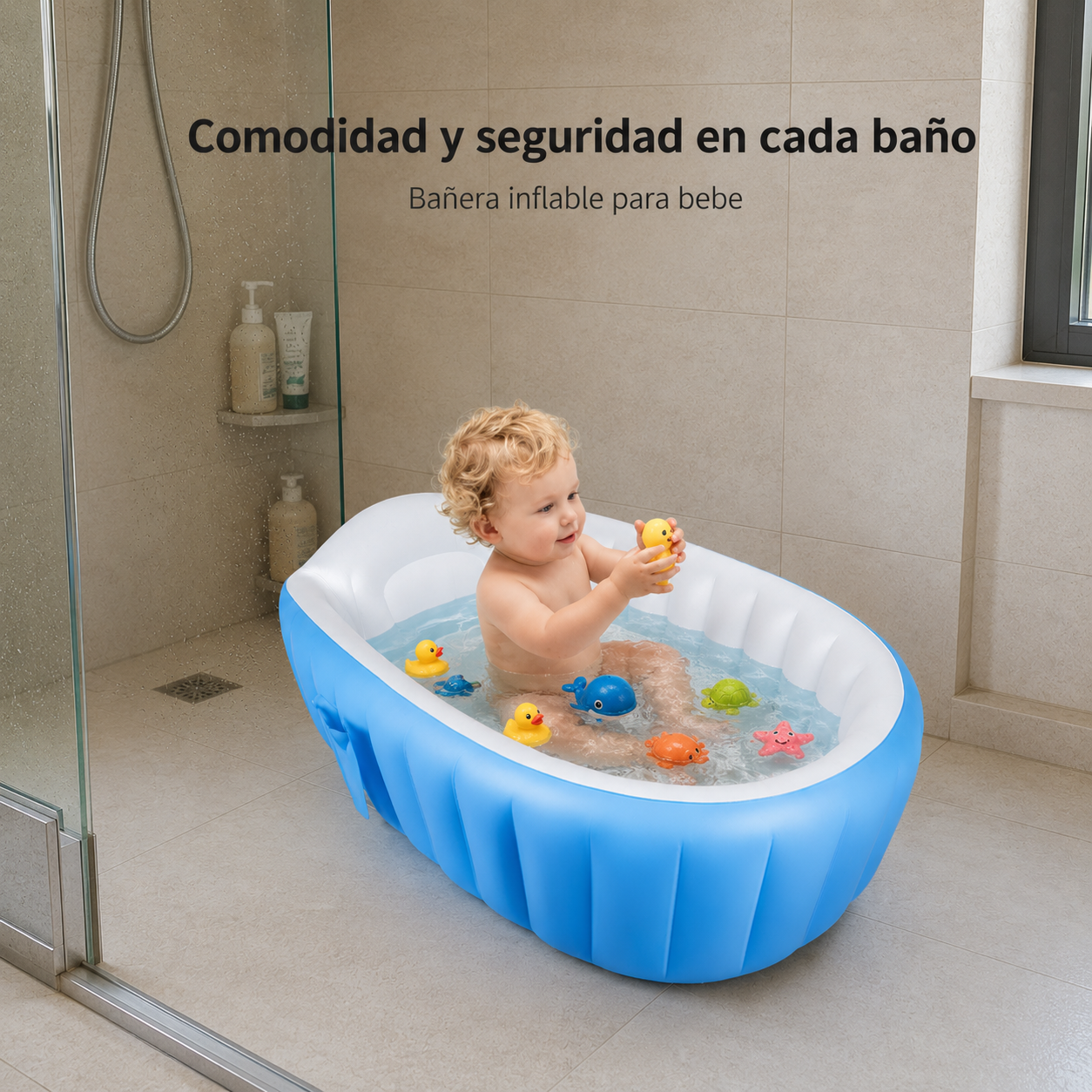 Bienara AquaBaby | Convierte el baño en el momento más seguro, cómodo y divertido