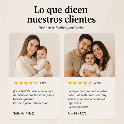 Bienara AquaBaby | Convierte el baño en el momento más seguro, cómodo y divertido