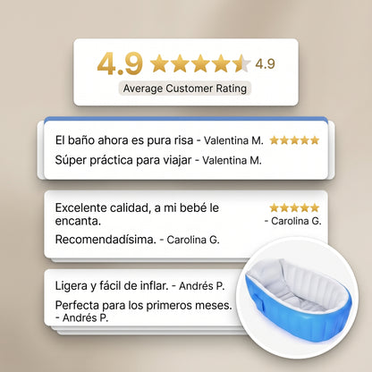 Bienara AquaBaby | Convierte el baño en el momento más seguro, cómodo y divertido