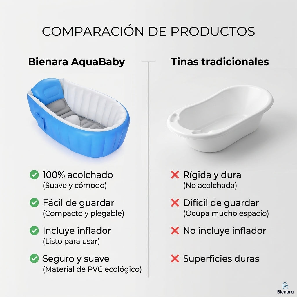 Bienara AquaBaby | Convierte el baño en el momento más seguro, cómodo y divertido